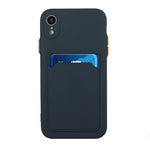 Custodia protettiva in TPU con slot per schede per iPhone XR