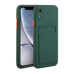 Custodia protettiva in TPU con slot per schede per iPhone XR