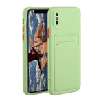 Custodia protettiva in TPU con slot per schede per iPhone XR