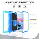 Custodia antiurto 3 strati con supporto per iPhone 8 Plus 7 Plus