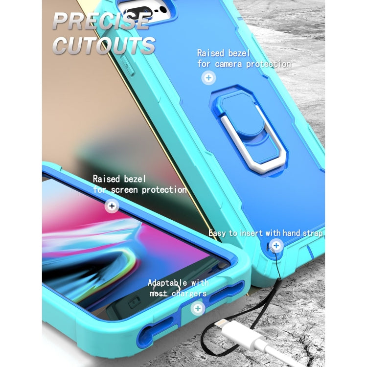 Custodia antiurto 3 strati con supporto per iPhone 8 Plus 7 Plus