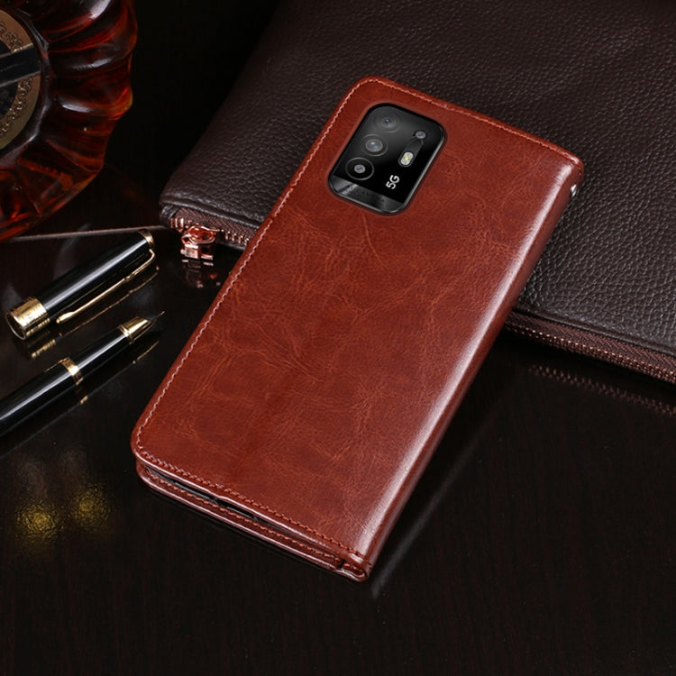 idewei Custodia in pelle a vibrazione orizzontale Crazy Horse Texture con supporto e slot per carte e portafoglio, For OPPO A94 5G, For OPPO A95 5G, For OPPO Realme 8 5G