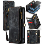 Custodia portafoglio in pelle pieghevole per Samsung Galaxy S21 F