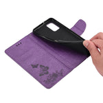 Custodia portafoglio in pelle con farfalle per Samsung Galaxy A32