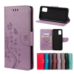 Custodia portafoglio in pelle con farfalla per Galaxy S21 FE