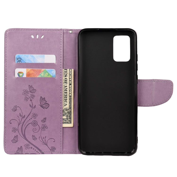 Custodia portafoglio in pelle con farfalla per Galaxy S21 FE