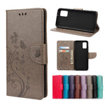 Custodia portafoglio in pelle con farfalla per Galaxy S21 FE