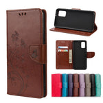 Custodia portafoglio in pelle con farfalla per Galaxy S21 FE