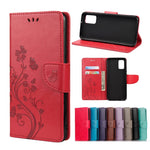 Custodia portafoglio in pelle con farfalla per Galaxy S21 FE