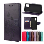 Custodia portafoglio in pelle con farfalla per Galaxy S21 FE