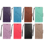 Custodia portafoglio in pelle con farfalla per Galaxy S21 FE