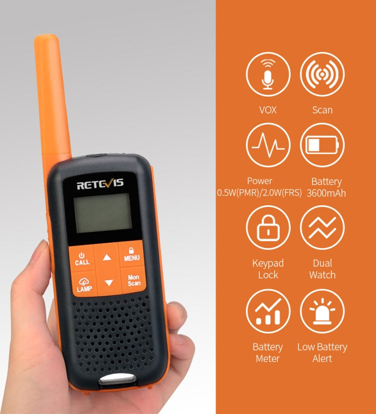Walkie-talkie RETEVIS RT649 PMR446 16 canali senza licenza