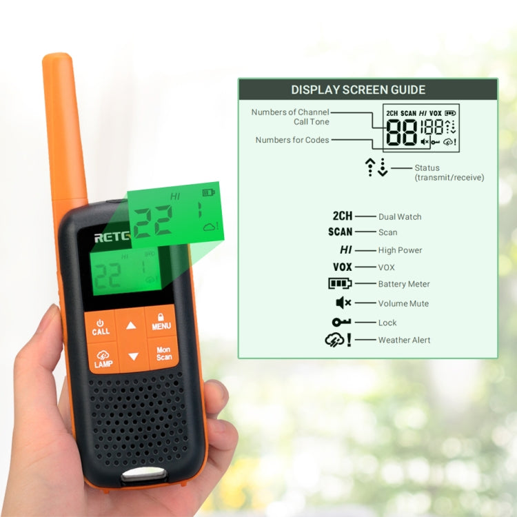 Walkie-talkie RETEVIS RT649 PMR446 16 canali senza licenza