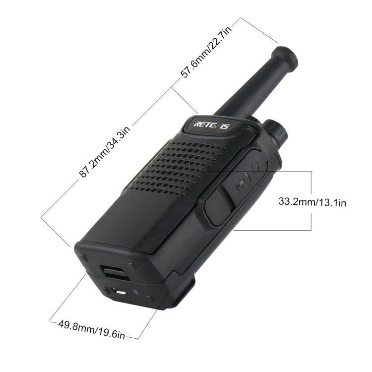 Retevis RT67 Radio PMR446 0.5W 16 Canali Portatile