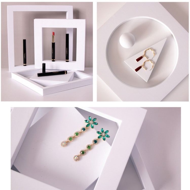 Cubo geometrico Tinta unita Fotografia Sfondo fotografico Tavolo da tiro Oggetti di scena in schiuma, 18 x 2cm Hexagon, 10 x 6cm Cylinder, 7cm Round Ball + 5cm Round Ball, Cuboid Door Combo Kits