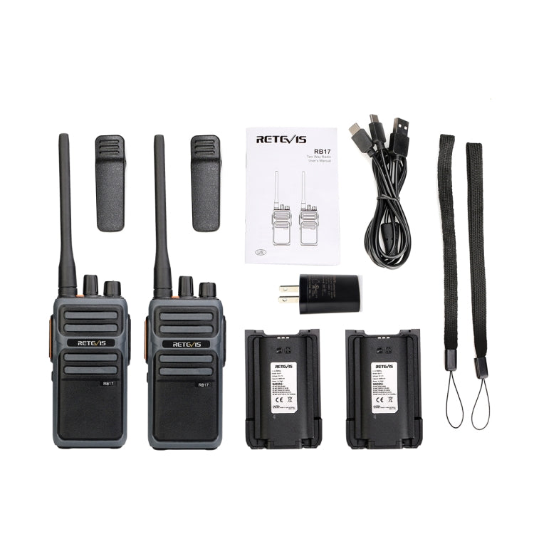 Walkie Talkie RETEVIS RB17 16 canali 462.5500-462.7250MHz