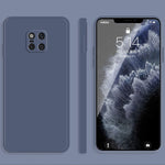Custodia protettiva a copertura totale antigoccia in silicone liquido imitazione tinta unita, For Huawei Mate 20, For Huawei Mate 20 Pro