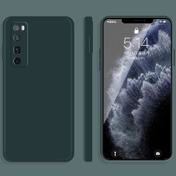 Custodia protettiva a copertura totale antigoccia in silicone liquido imitazione tinta unita, For Huawei nova 7 Pro 5G, For Huawei nova 7 SE
