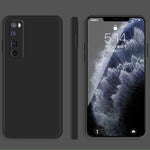 Custodia protettiva a copertura totale antigoccia in silicone liquido imitazione tinta unita, For Huawei nova 7 Pro 5G, For Huawei nova 7 SE