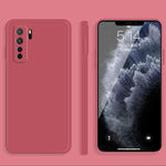Custodia protettiva a copertura totale antigoccia in silicone liquido imitazione tinta unita, For Huawei nova 7 Pro 5G, For Huawei nova 7 SE