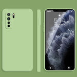 Custodia protettiva a copertura totale antigoccia in silicone liquido imitazione tinta unita, For Huawei nova 7 Pro 5G, For Huawei nova 7 SE