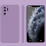 Custodia protettiva a copertura totale antigoccia in silicone liquido imitazione tinta unita, For Huawei P30 Pro, For Huawei P40