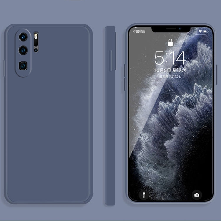 Custodia protettiva a copertura totale antigoccia in silicone liquido imitazione tinta unita, For Huawei P30 Pro, For Huawei P40