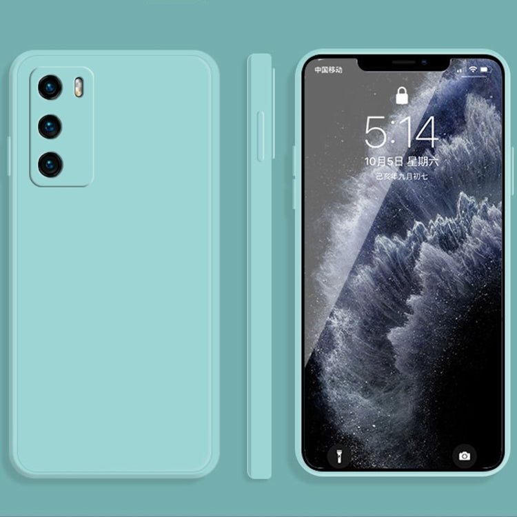 Custodia protettiva a copertura totale antigoccia in silicone liquido imitazione tinta unita, For Huawei P30 Pro, For Huawei P40