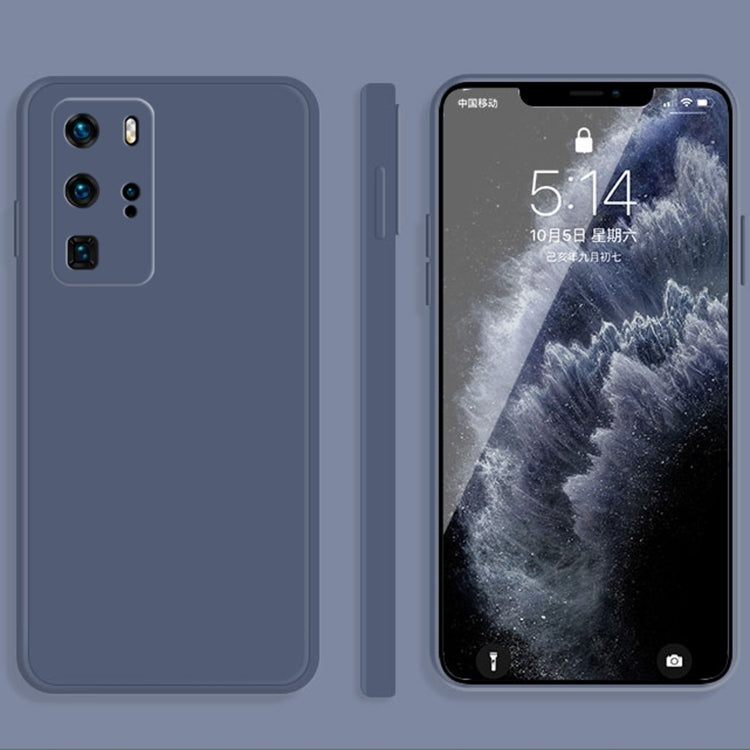 Custodia protettiva a copertura totale antigoccia in silicone liquido imitazione tinta unita, For Huawei P40 Pro, For Huawei nova 5i