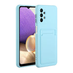 Custodia TPU con slot per schede per Samsung Galaxy A72 5G