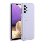 Custodia TPU con slot per schede per Samsung Galaxy A72 5G