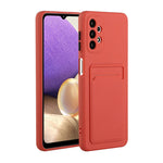 Custodia TPU con slot per schede per Samsung Galaxy A72 5G