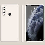Custodia protettiva a copertura totale antigoccia in silicone liquido imitazione tinta unita, For Huawei Enjoy 10 Plus, For Huawei Enjoy 10s