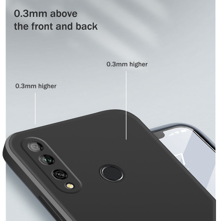 Custodia protettiva a copertura totale antigoccia in silicone liquido imitazione tinta unita, For Huawei Enjoy 10 Plus, For Huawei Enjoy 10s