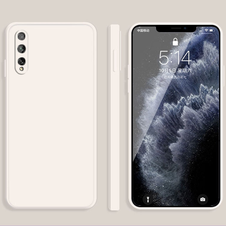 Custodia protettiva a copertura totale antigoccia in silicone liquido imitazione tinta unita, For Huawei Enjoy 10 Plus, For Huawei Enjoy 10s