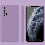 Custodia protettiva a copertura totale antigoccia in silicone liquido imitazione tinta unita, For Honor 20i, For Honor 20 Pro