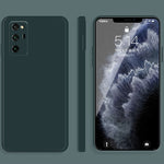 Custodia protettiva a copertura totale antigoccia in silicone liquido imitazione tinta unita, For Honor V30 Pro, For Honor V40 5G