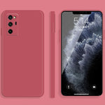 Custodia protettiva a copertura totale antigoccia in silicone liquido imitazione tinta unita, For Honor V30 Pro, For Honor V40 5G