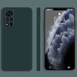 Custodia protettiva a copertura totale antigoccia in silicone liquido imitazione tinta unita, For Honor V30 Pro, For Honor V40 5G