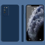 Custodia protettiva a copertura totale antigoccia in silicone liquido imitazione tinta unita, For Honor X10 5G, For Honor View 20