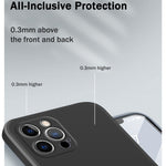 Custodia protettiva in silicone liquido per iPhone 12 Pro Max
