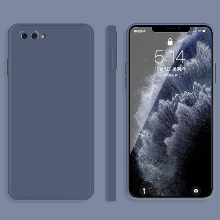 Custodia protettiva a copertura totale antigoccia in silicone liquido imitazione tinta unita, For OPPO A5 / A3s, For OPPO Find X3