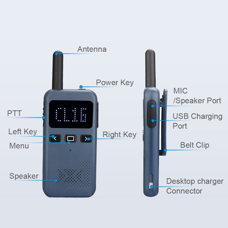 Retevis RB19 Radio bidirezionale 22 canali 462-467 MHz