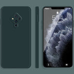 Custodia protettiva a copertura totale antigoccia in silicone liquido imitazione tinta unita, For vivo S5, For vivo S6