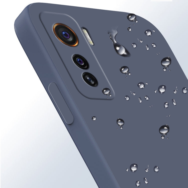Custodia protettiva a copertura totale antigoccia in silicone liquido imitazione tinta unita, For vivo IQOO 5, For vivo S9