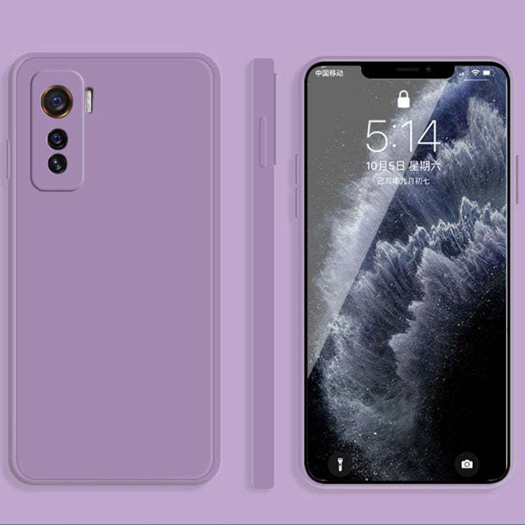 Custodia protettiva a copertura totale antigoccia in silicone liquido imitazione tinta unita, For vivo IQOO 5, For vivo S9