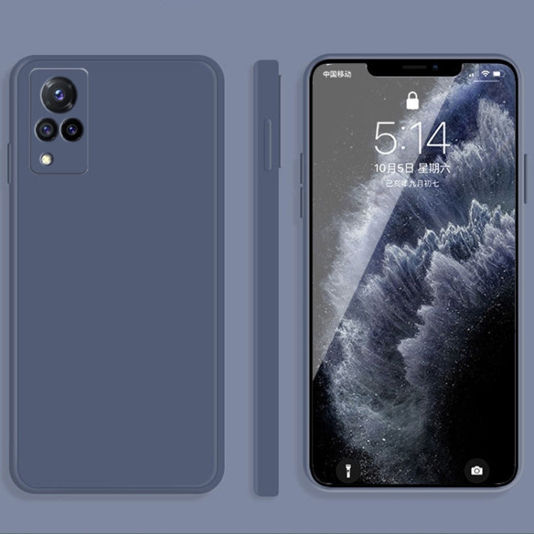 Custodia protettiva a copertura totale antigoccia in silicone liquido imitazione tinta unita, For vivo IQOO 5, For vivo S9
