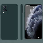 Custodia protettiva a copertura totale antigoccia in silicone liquido imitazione tinta unita, For vivo IQOO 5, For vivo S9