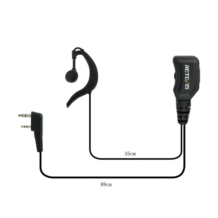 Microfono auricolare Retevis R-111 con volume regolabile