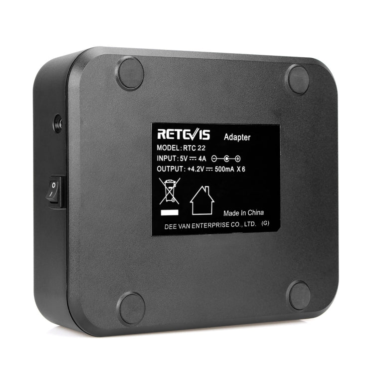 Caricabatterie a 6 vie per walkie-talkie Retevis RT22 RTC22
